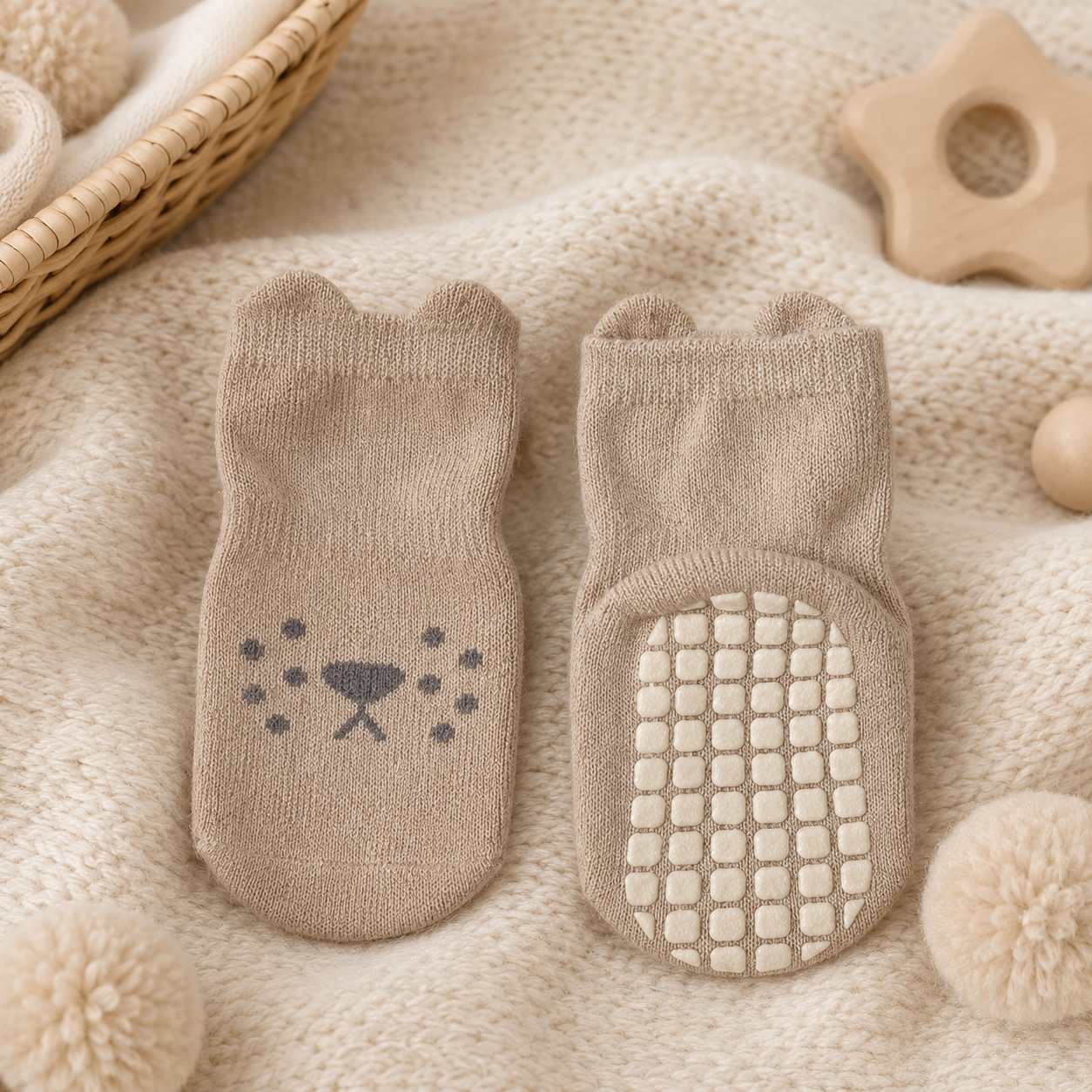 Cozy Critters Non-Slip Baby Socks