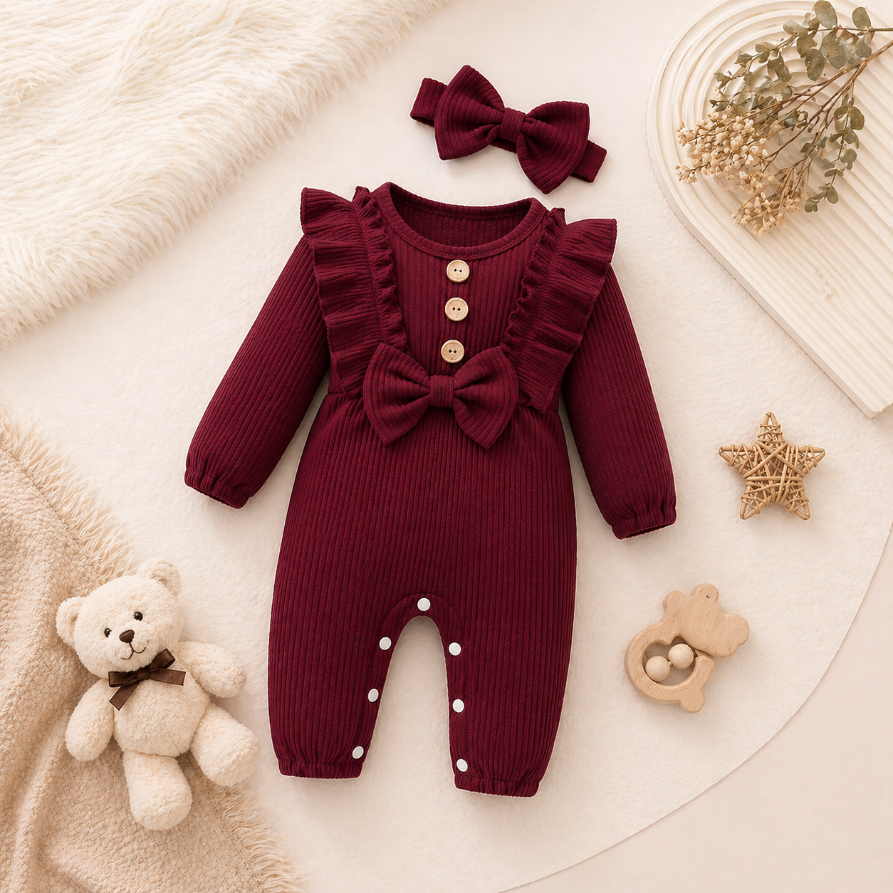 Ruby Blossom Romper