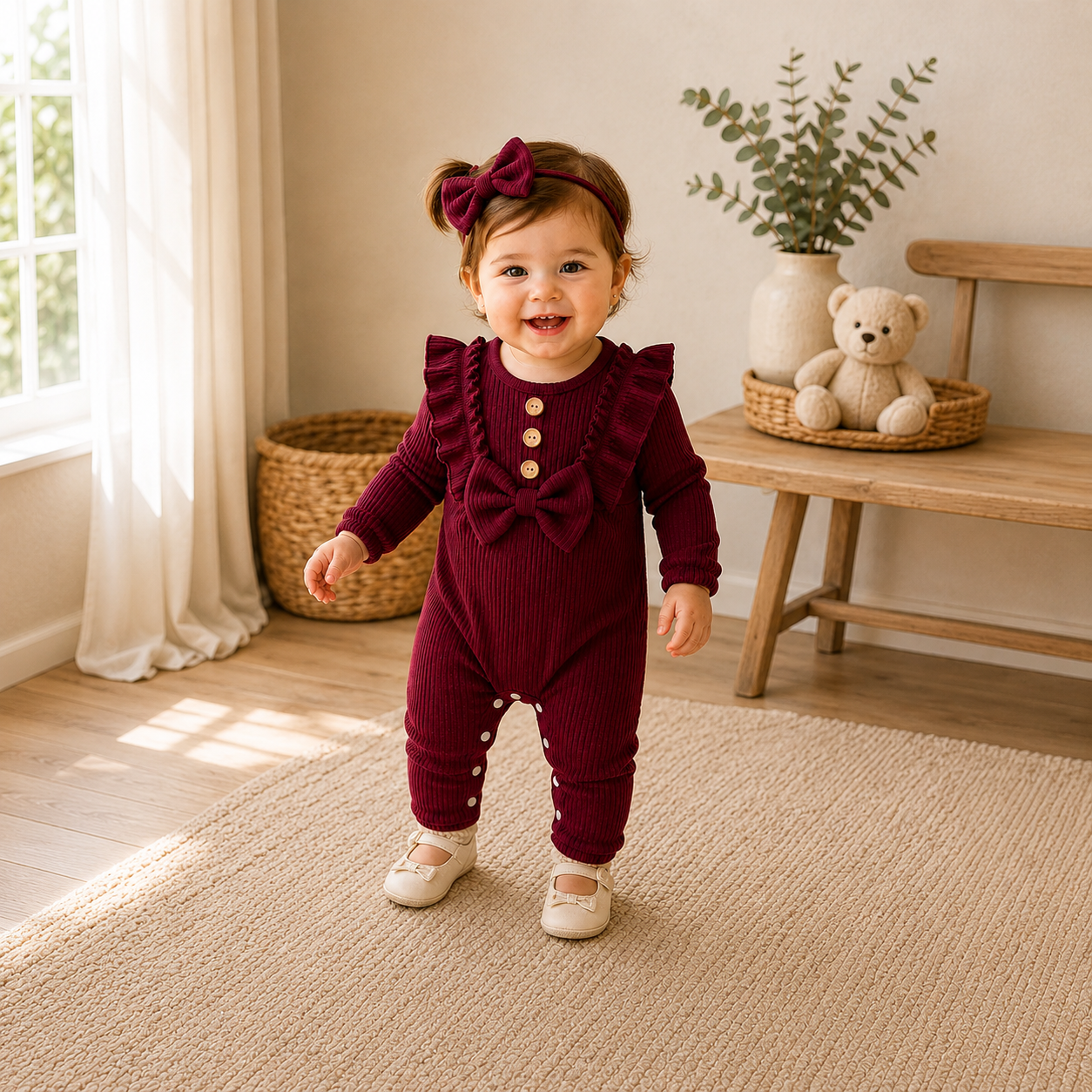 Ruby Blossom Romper
