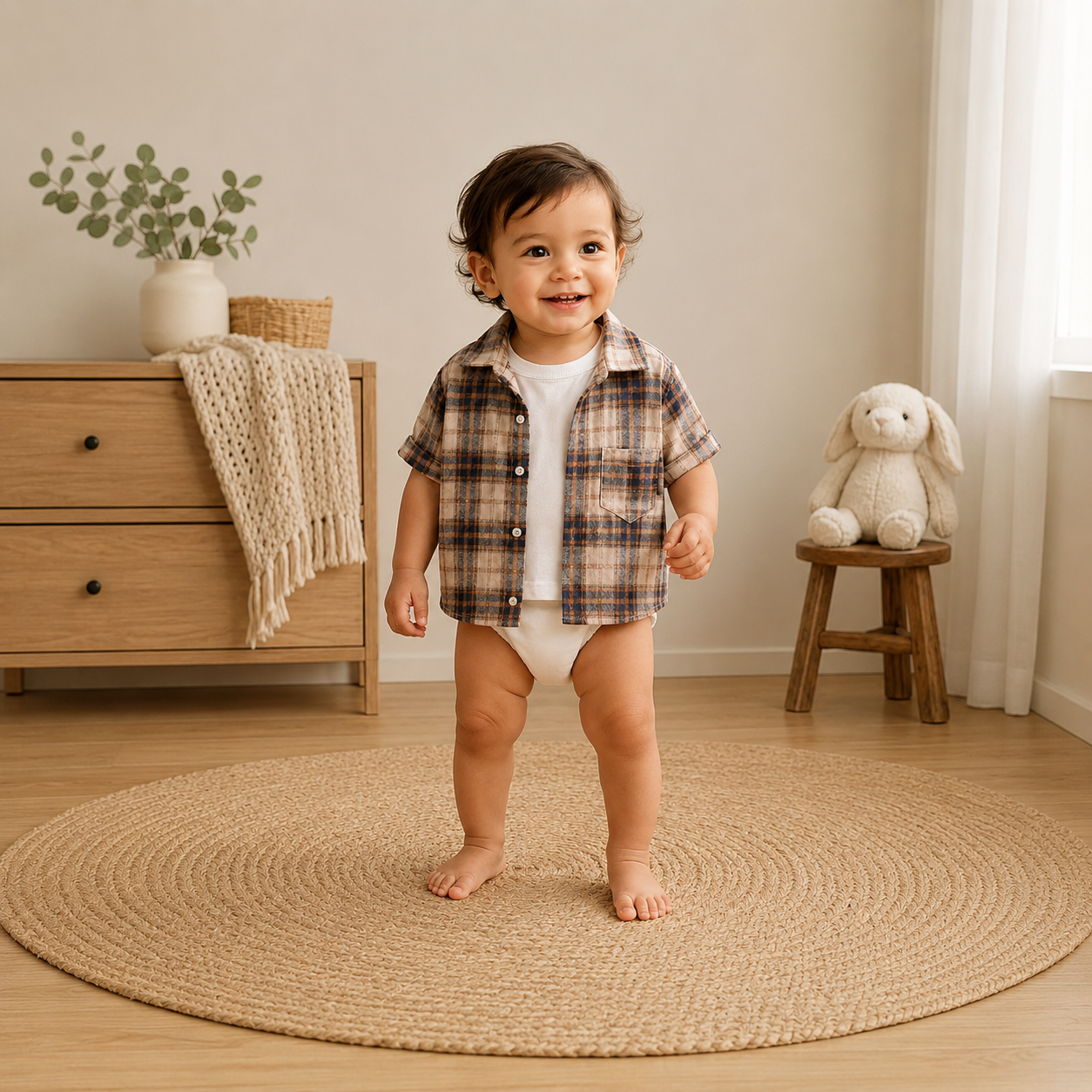 Sandstone Classic Plaid Shirt