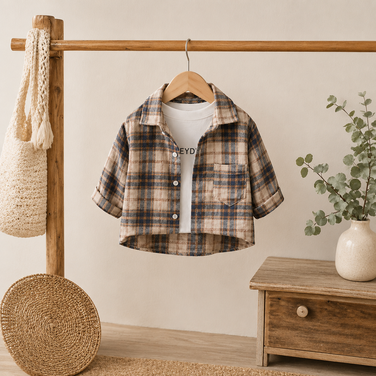 Sandstone Classic Plaid Shirt