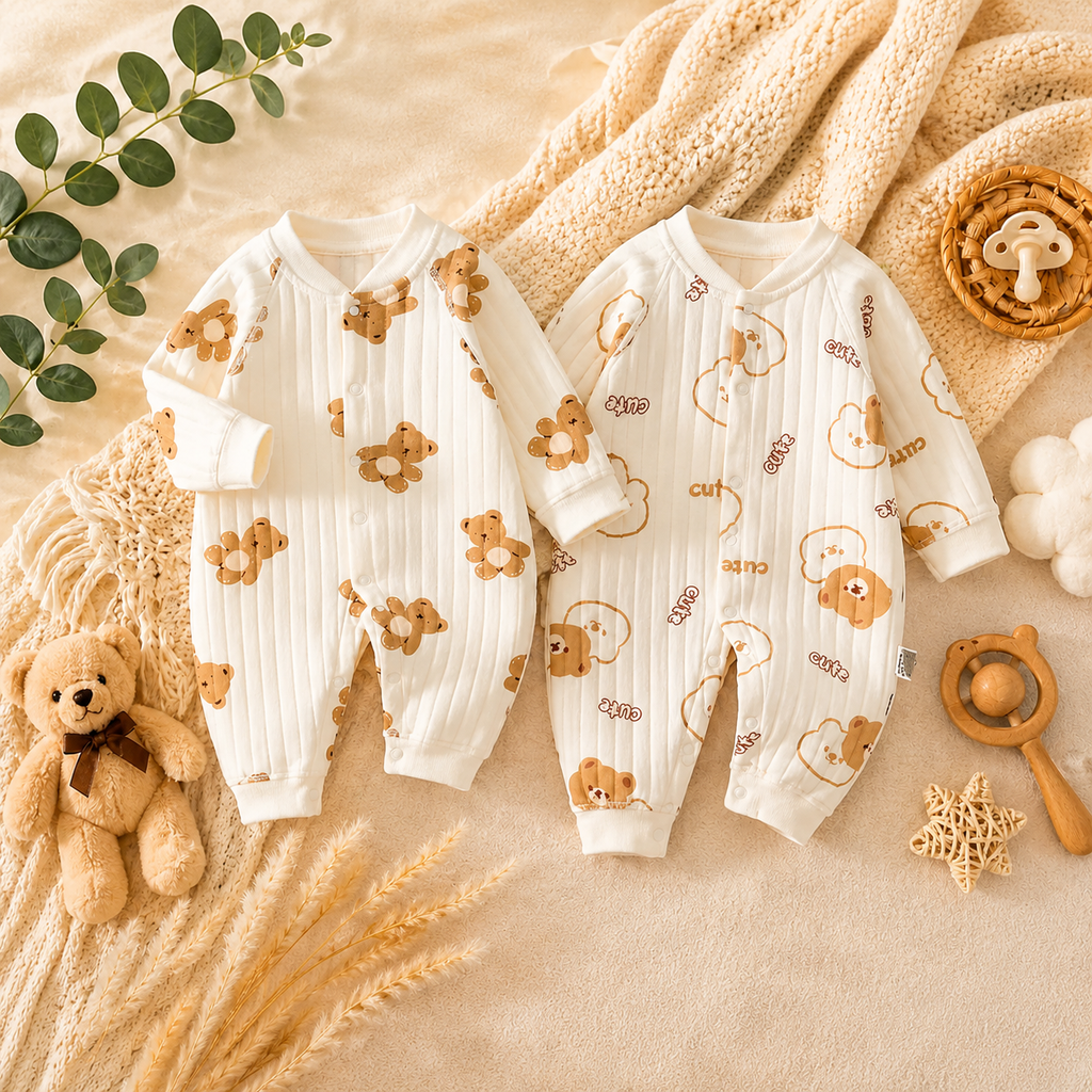 LumiBear Cozy Baby Romper Set