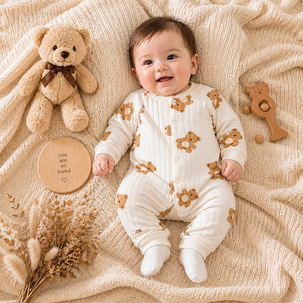 LumiBear Cozy Baby Romper Set