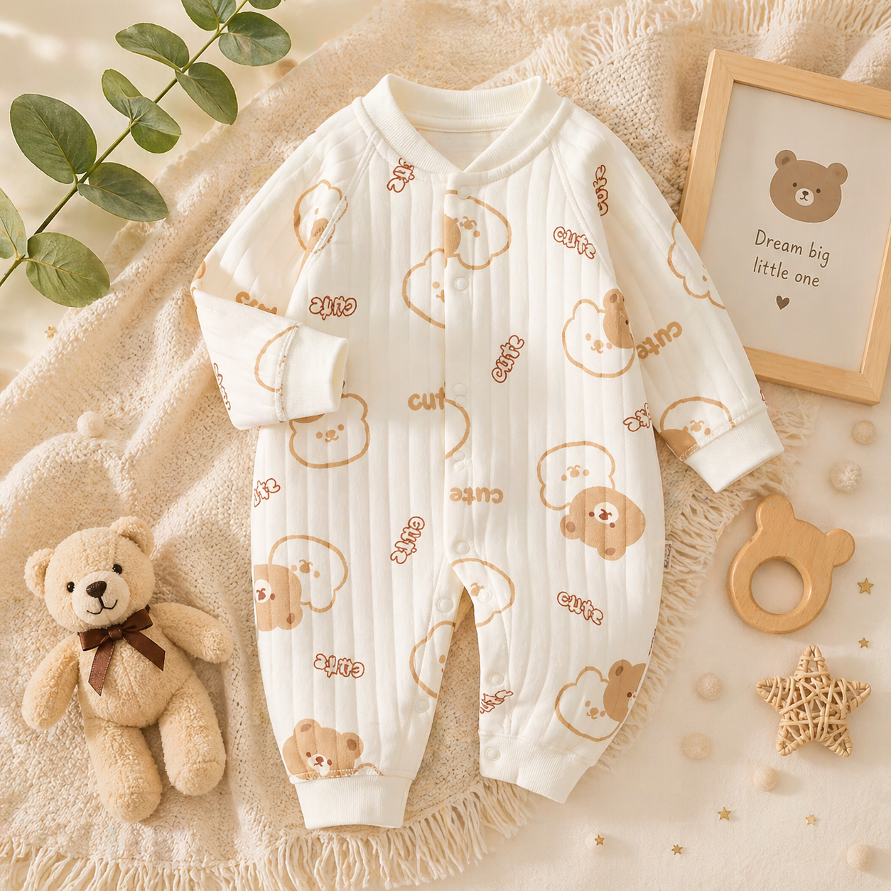 LumiBear Cozy Baby Romper Set