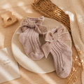 LuxeBow Cotton Baby Socks