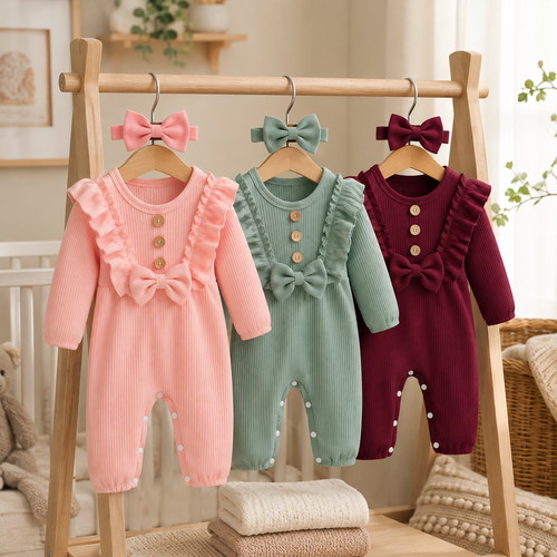 Blossom Trio Romper Bundle – Set of 3