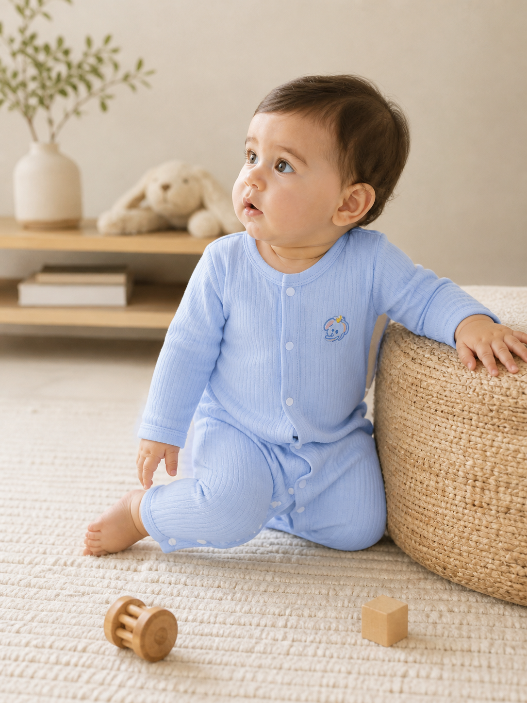 Summer Baby Mesh Romper – Lightweight Long Sleeve Jumpsuit