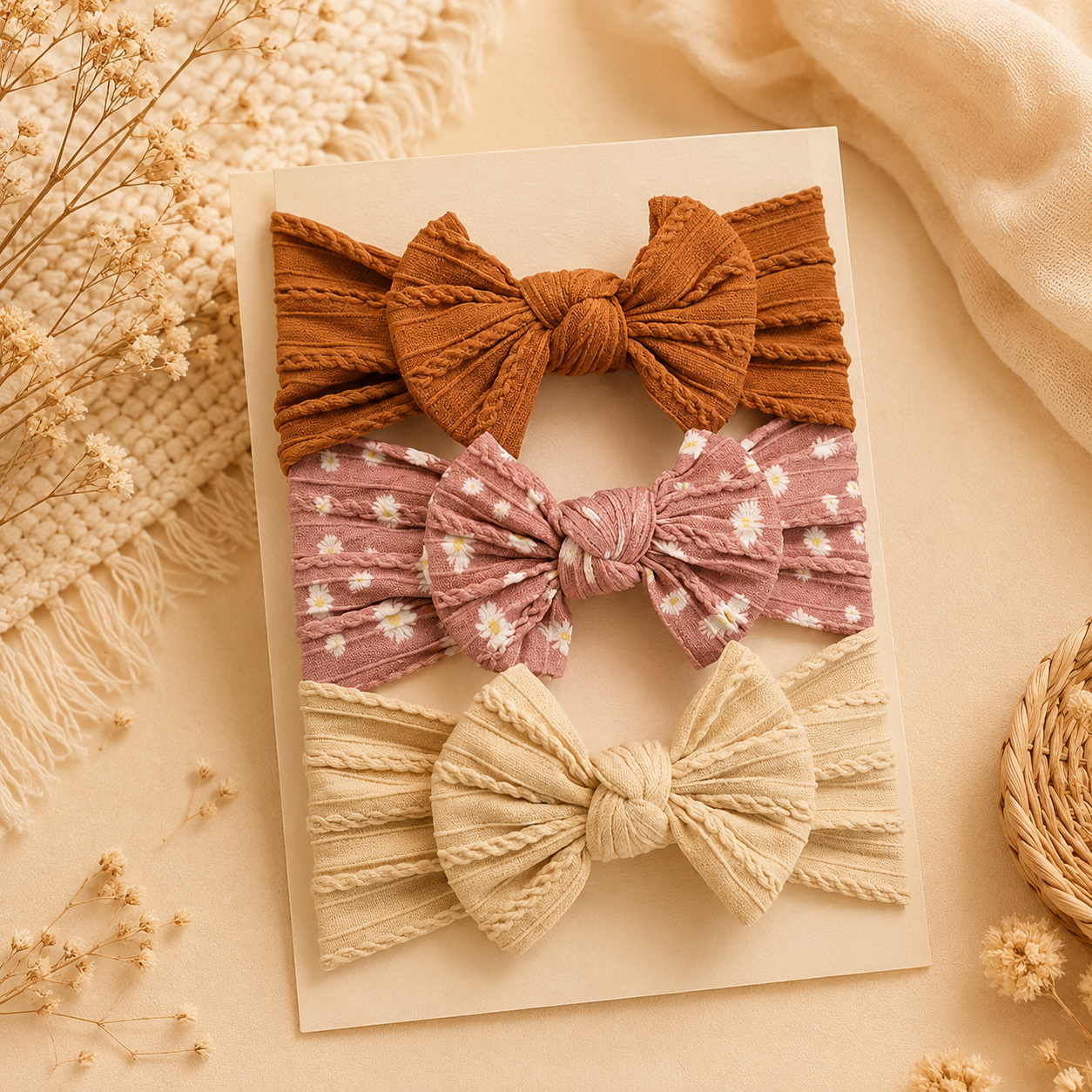 SweetBow™ Baby Headband Set (3-Pack)