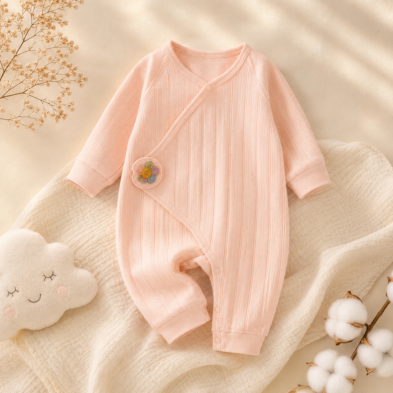 Butterfly Cotton Baby Romper