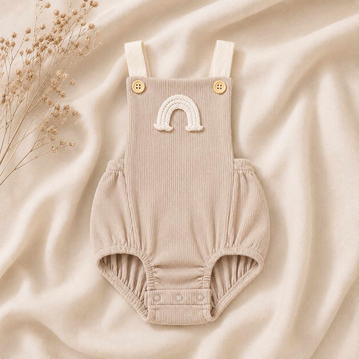 Rainbow Dungaree Romper