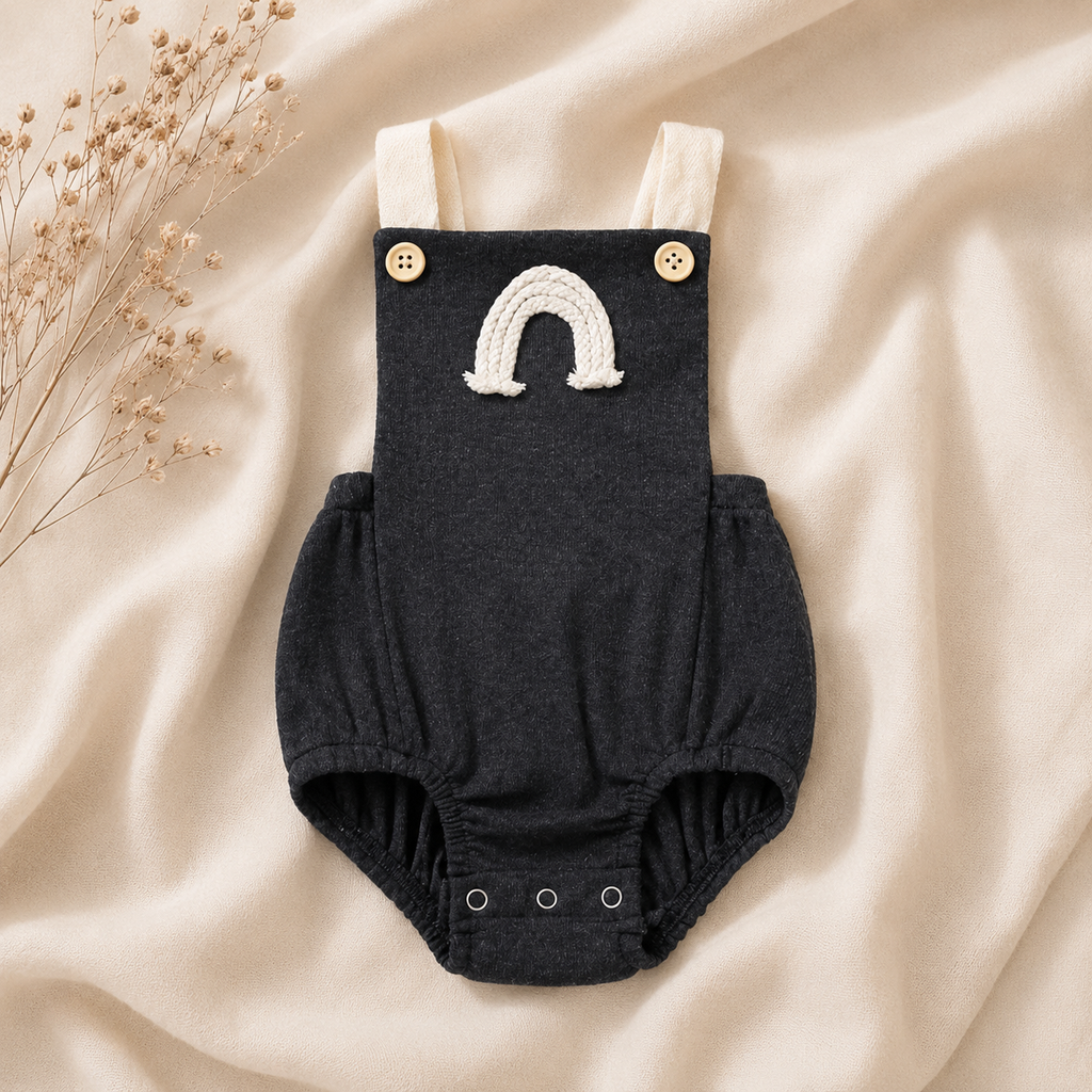 Rainbow Dungaree Romper
