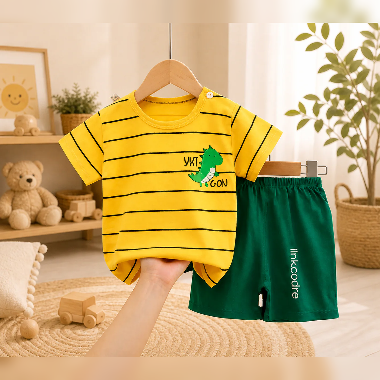 Cozy Bear Baby Romper – Soft Cotton One-Piece